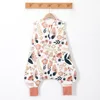 Sleeping Bag For Children 2-6T Baby Sleepwear Summer 28-32℃ Cool 100% Cotton Vest Sleepsack Kids Boys Girls Jumpsuits New 4