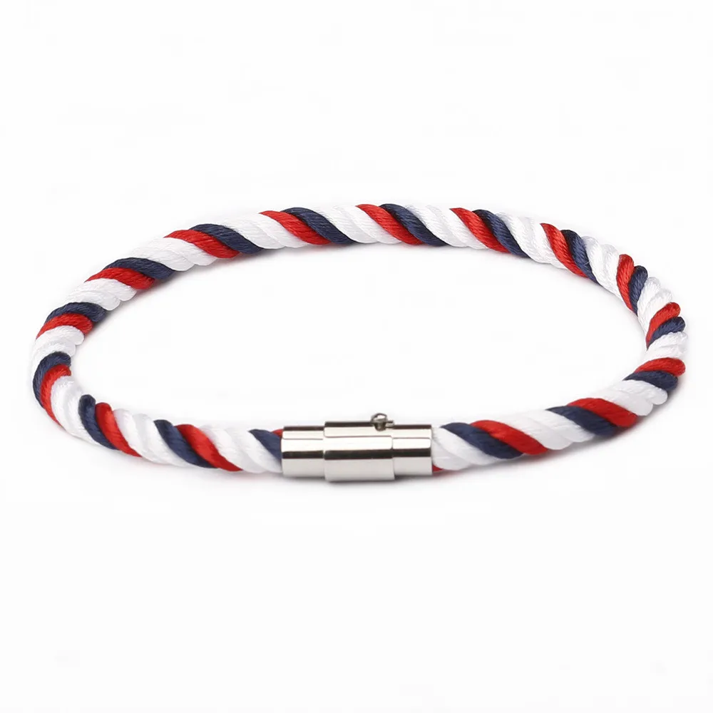 Bracelet Jewelry Fashion Rope Bracelet Men Women Copper Magnetic Clasp Male Bracelets Bangles Jewelry Summer Style Couple Bracelets SL021