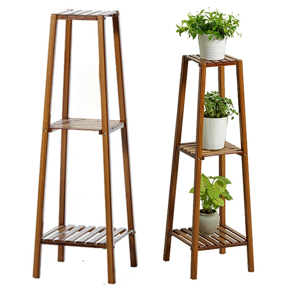 【Breeins】Vintage Tiered Indoor Plant Stand Solid Wood Display Shelf Plants Storage Decoration Home Office Outdoor