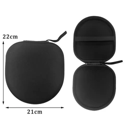 Premium Hard EVA Earphone Carrying Pouch - Protective Headphone Travel Case (Black A)