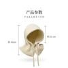 2024 Winter Balaclava Hats For Women Unisex Knitted Hooded beanie Solid Color Slouchy Scarf One-Piece Outdoor Ear Protection Cap 6