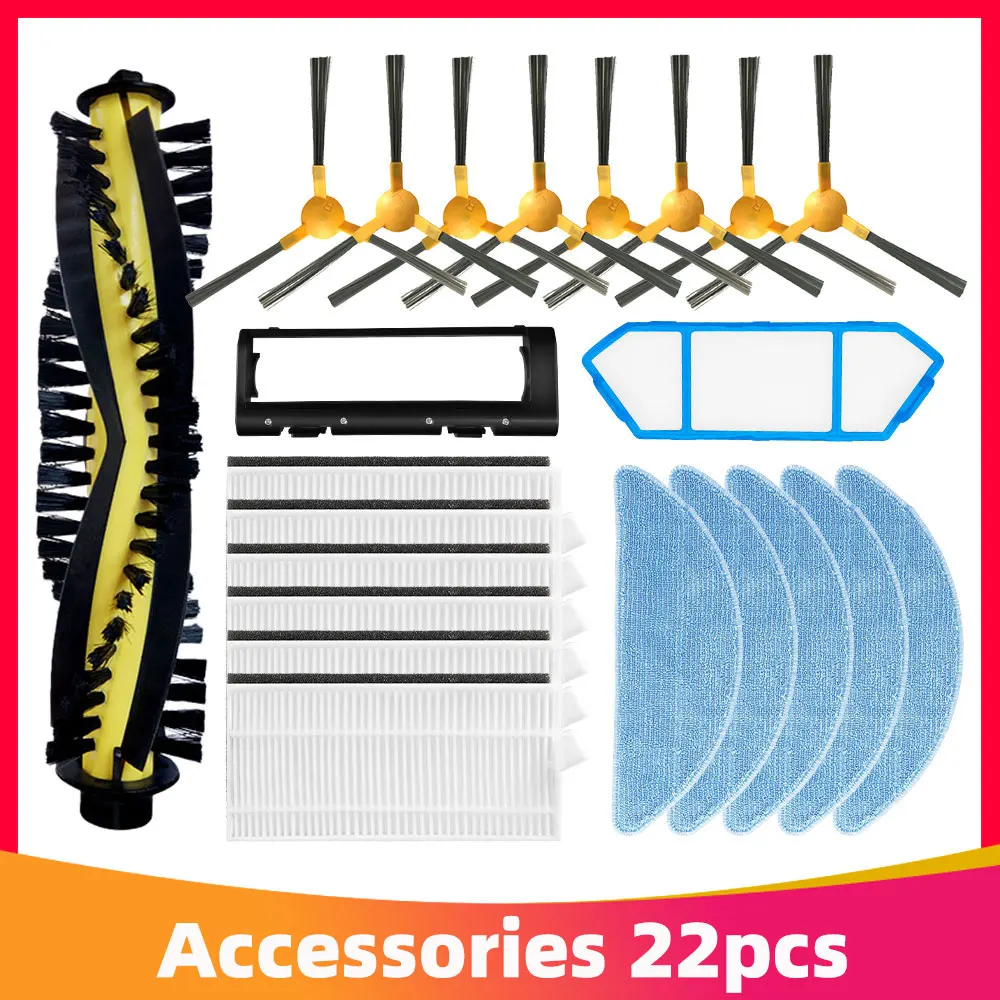

For Ikhos Create NetBot S15 Neatsvor X500 X600 Tesvor X500 Pro Robot Vacuum Cleaner Main Side Brush Hepa Filter Mop Cloth Parts