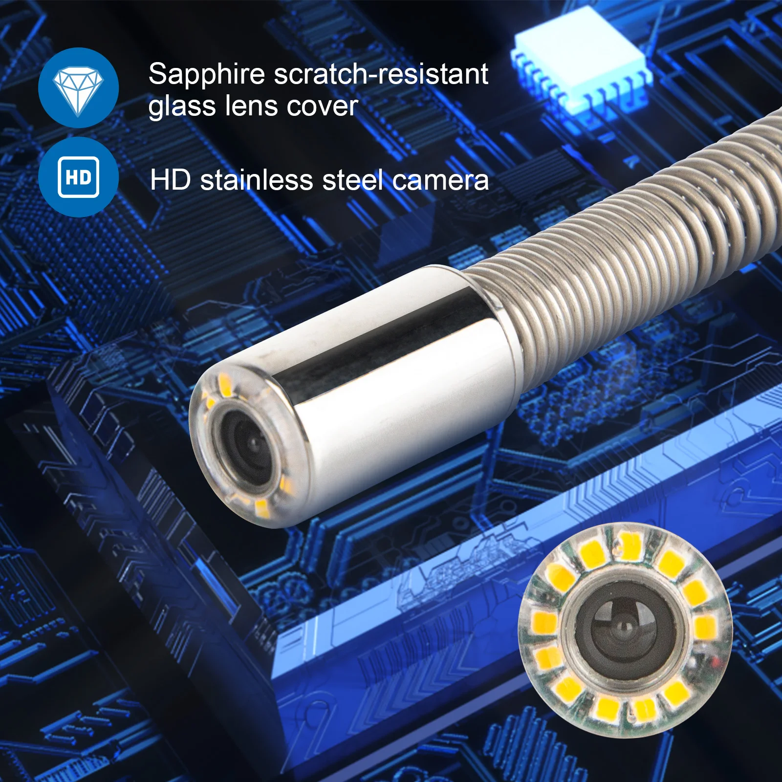 512Hz Transmitter Image Self-leveling Camera Head for Pipe Drain Inspection Camera,Industrial Endoscope,Sewer Camera,Borescope 3