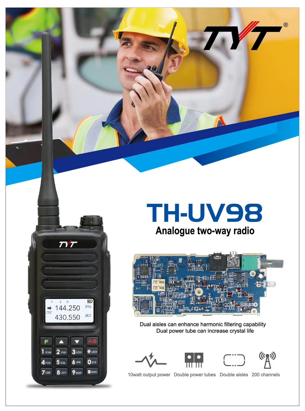 Рисунок 5 - TYT TH-UV98 10W Walkie Talkie 136-174/400-480MHz