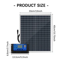 ZGZXSEXHZ Panneau solaire monocristallin de 180 W et 18 V, module solaire à haut rendement, pour recharger la batterie d'une caravane ou d'un camping-car 8