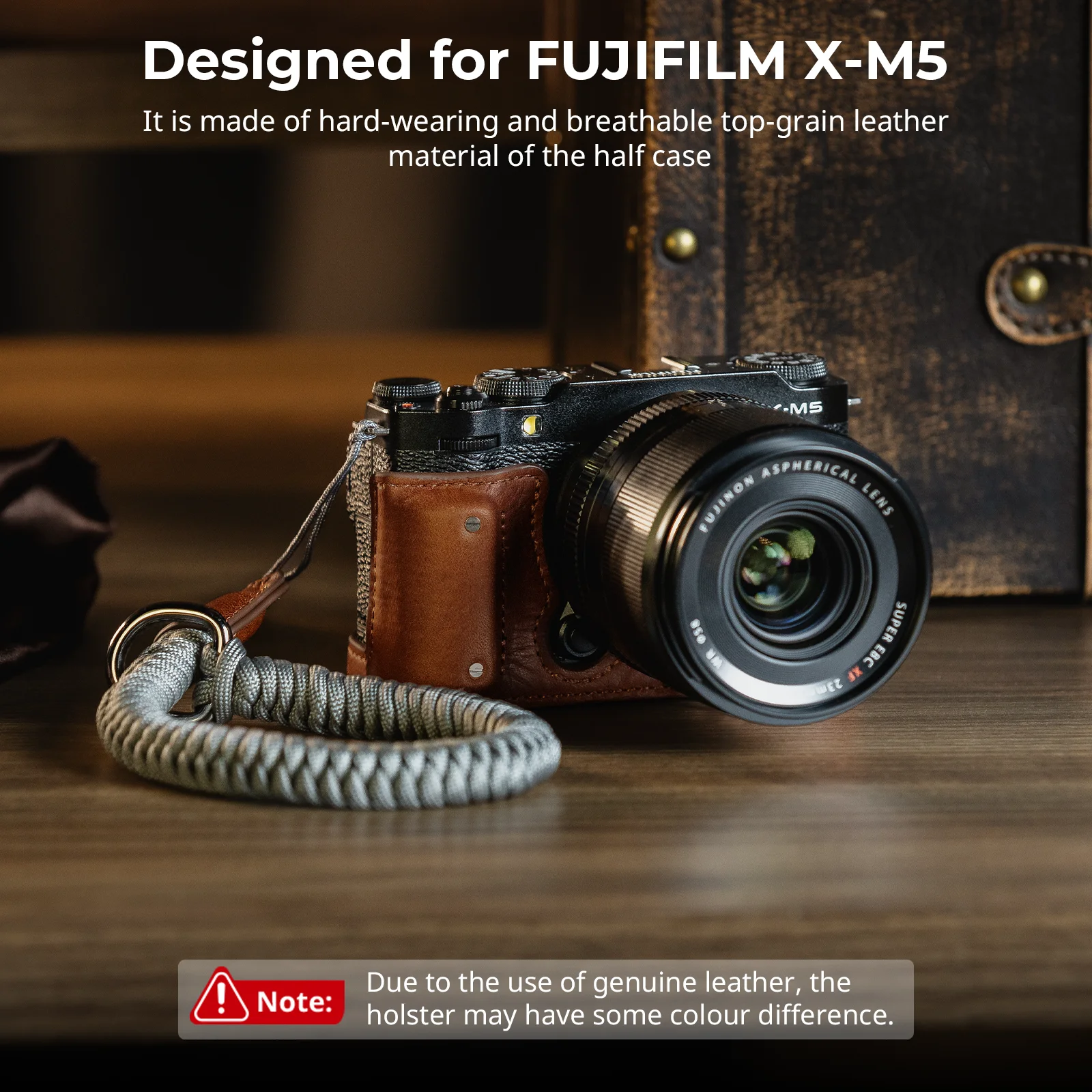 SmallRig Camera Leather Half Case Kit for FUJIFILM X-M5 wIith
