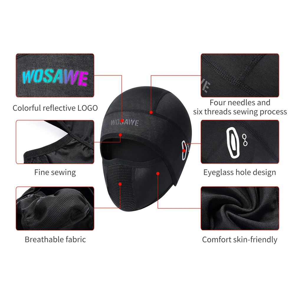 Cycling Hat Sports Helmet Liner Ice Silk Breathable Windproof