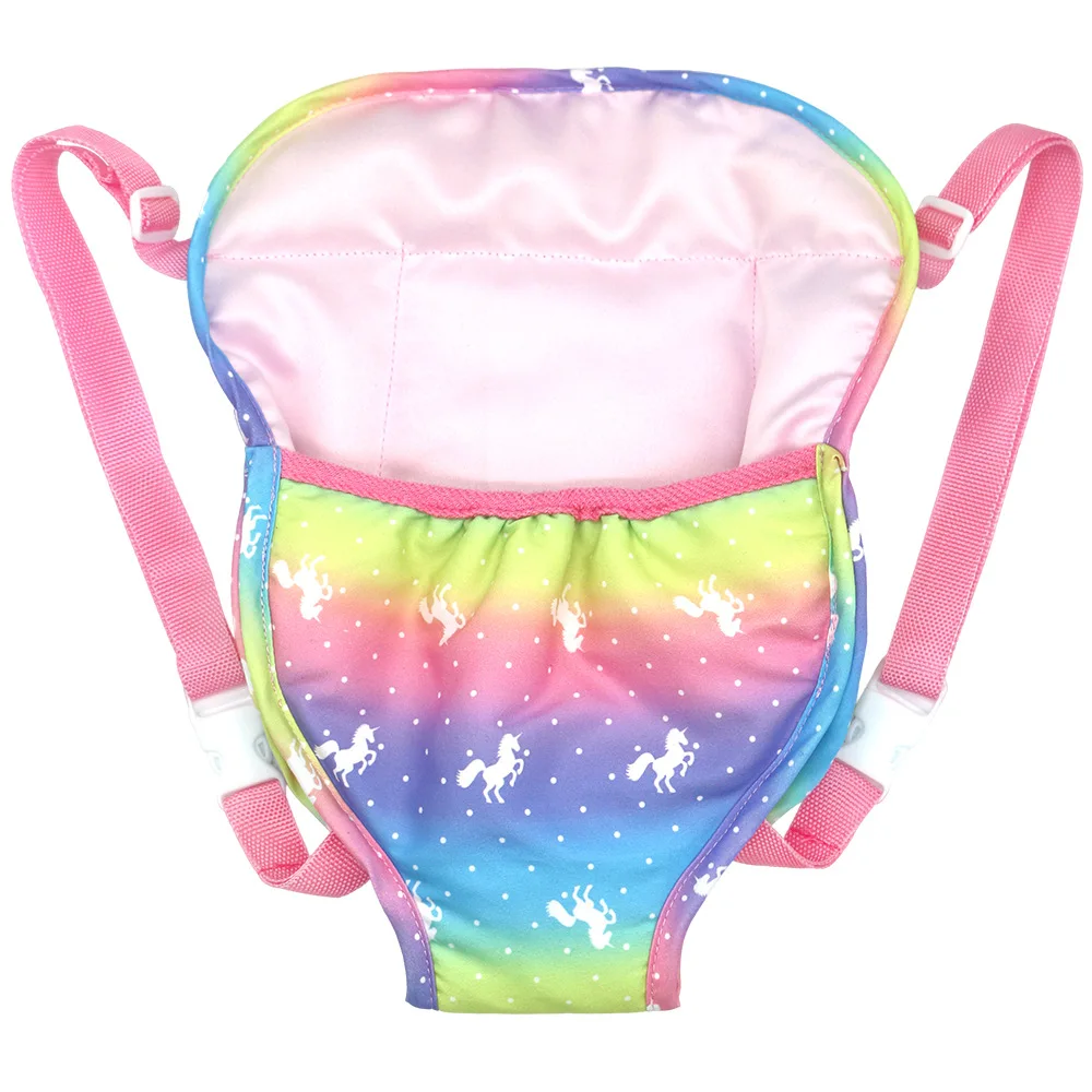 Dolls Out Going Carry Bag Backpack Strap For 43 CM Born Baby Doll Clothes Accessories,18 Inch American Doll Girl's Toys,Gift