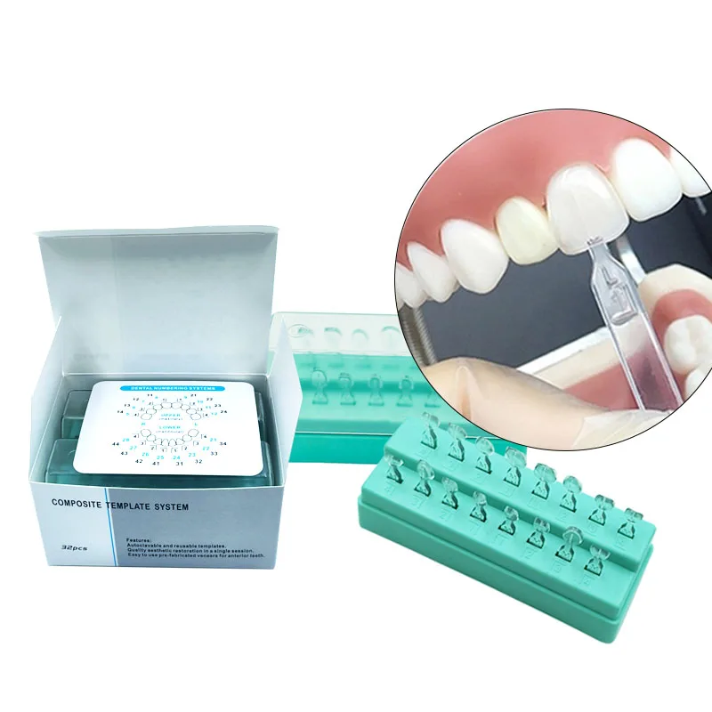 

Dental Veneers Mould Kit Composite Resin Mold Porcelain Teeth Veneer Aesthetic Mould Composite Anterior Tooth Whitening Tool