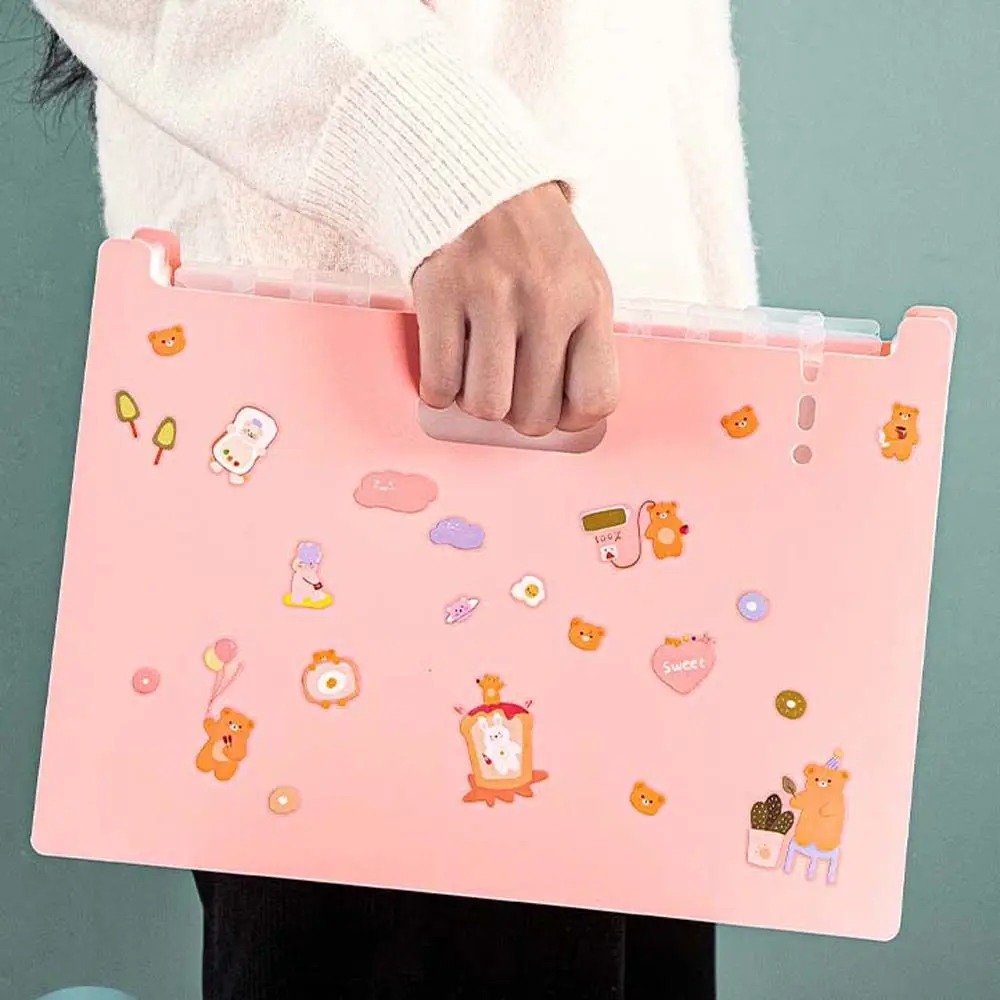 라벨 카드가 있는 문구류 용품, 다층 스탠딩 용지, A4 데이터 보관 가방, 폴더 용지 정리함, 수직 오르간 가방