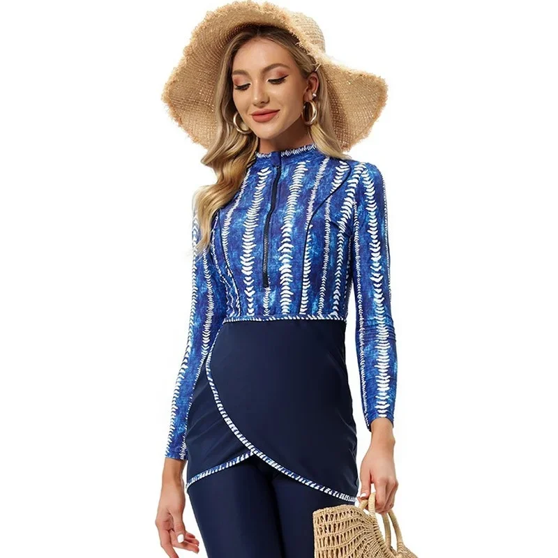 Islam Sunscreen Clothing Burkini Modest Swimwear Bathing Suit Women Beachwear Conservative Swimsuit Free Shipped Muslim Fashion