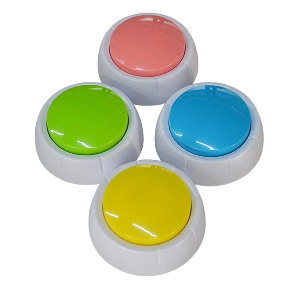 WOTT Squeeze Sound Box Music Box Recordable Voice Sound Button Party Supplies Communication Buttons Buzzer Sounding Pink