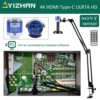 YIZHAN 4K Digital Microscope For Electronic Soldering Coin Microscope 48MP 60FPS Camera HDMI USB 150x Lens Bracket Windows Mac 1