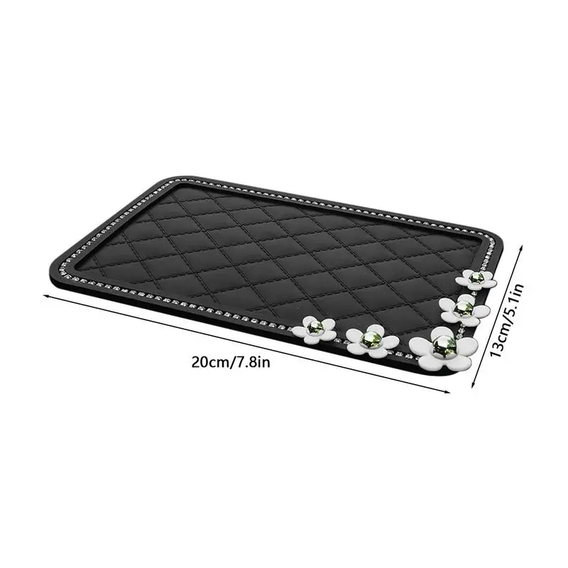 Car non-slip phone pad car dashboard storage mat reusable dashboard mat for coins keys cards phones sunglasses