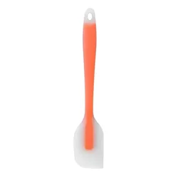 Translucent Heat - Resistant Silicone Baking Spatula for Cake and Pastry Decorating (Orange)
