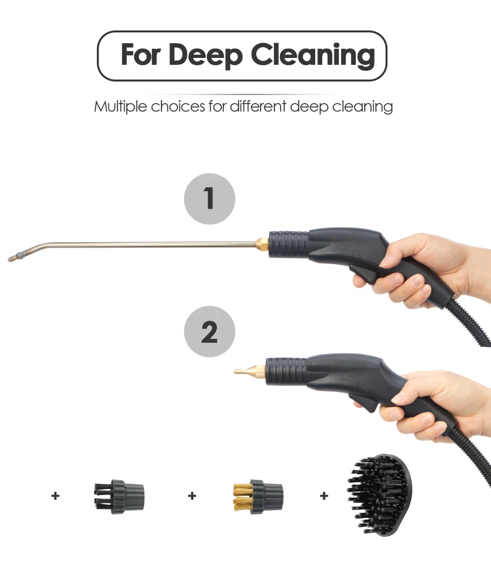 3000W High Pressure And Temperature Steam Cleaner Handheld Alkaline Disinfection Kitchen Air Conditioning Hood Car Steam Cleaner 5