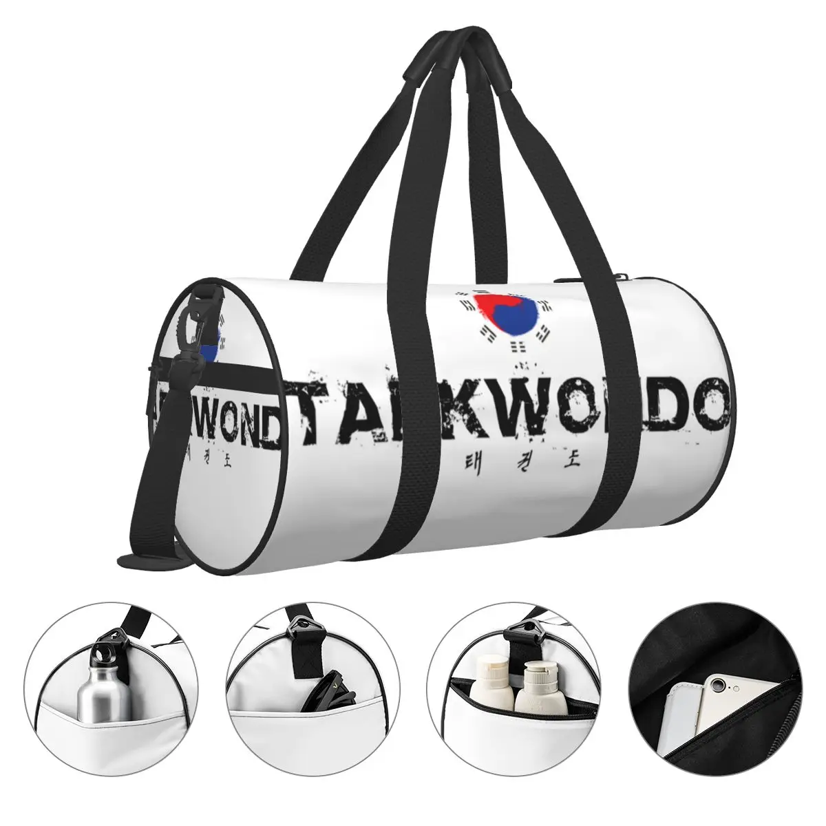 Korea Taekwondo Gym Bag Martial Arts Outdoor Sports Bags Large Travel Training Printed Handbag Cute Fitness Bag For Couple 3