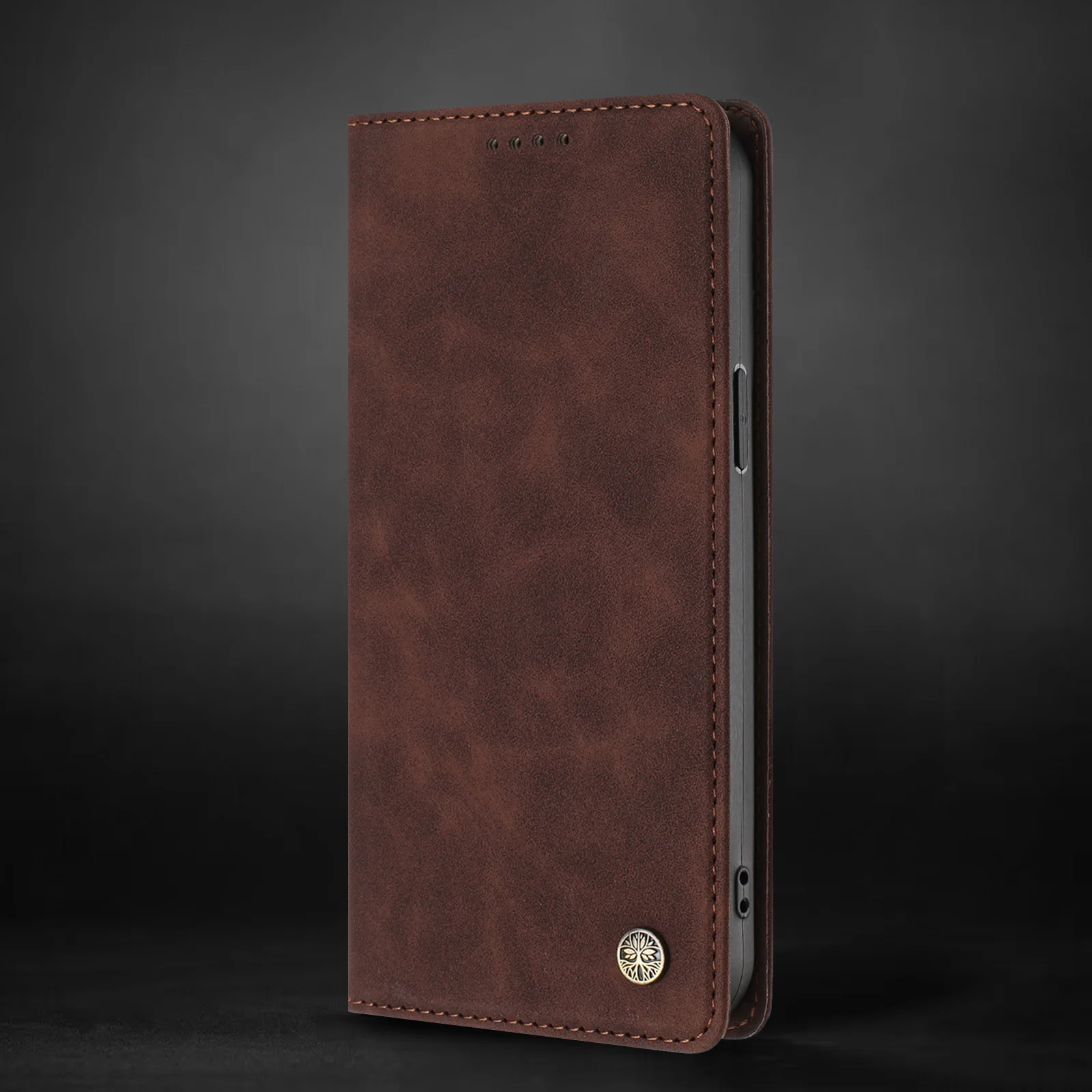 Luxury RFID Blocking Leather Wallet Phone Case with Card Holder and Protective Cover