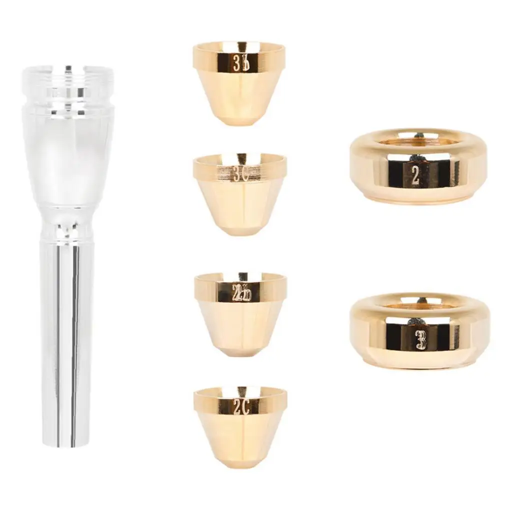 

Латунный мундштук с трубой и головкой из 6 мундштуков для силовой тренировки