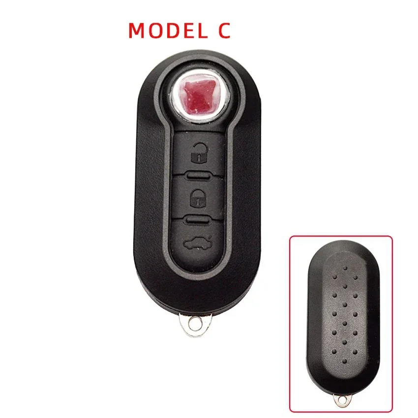 Xinyuexin Flip Folding Car Key Shell - Sleek Remote Auto Key Case with SIP22 Blade and 3 Buttons
