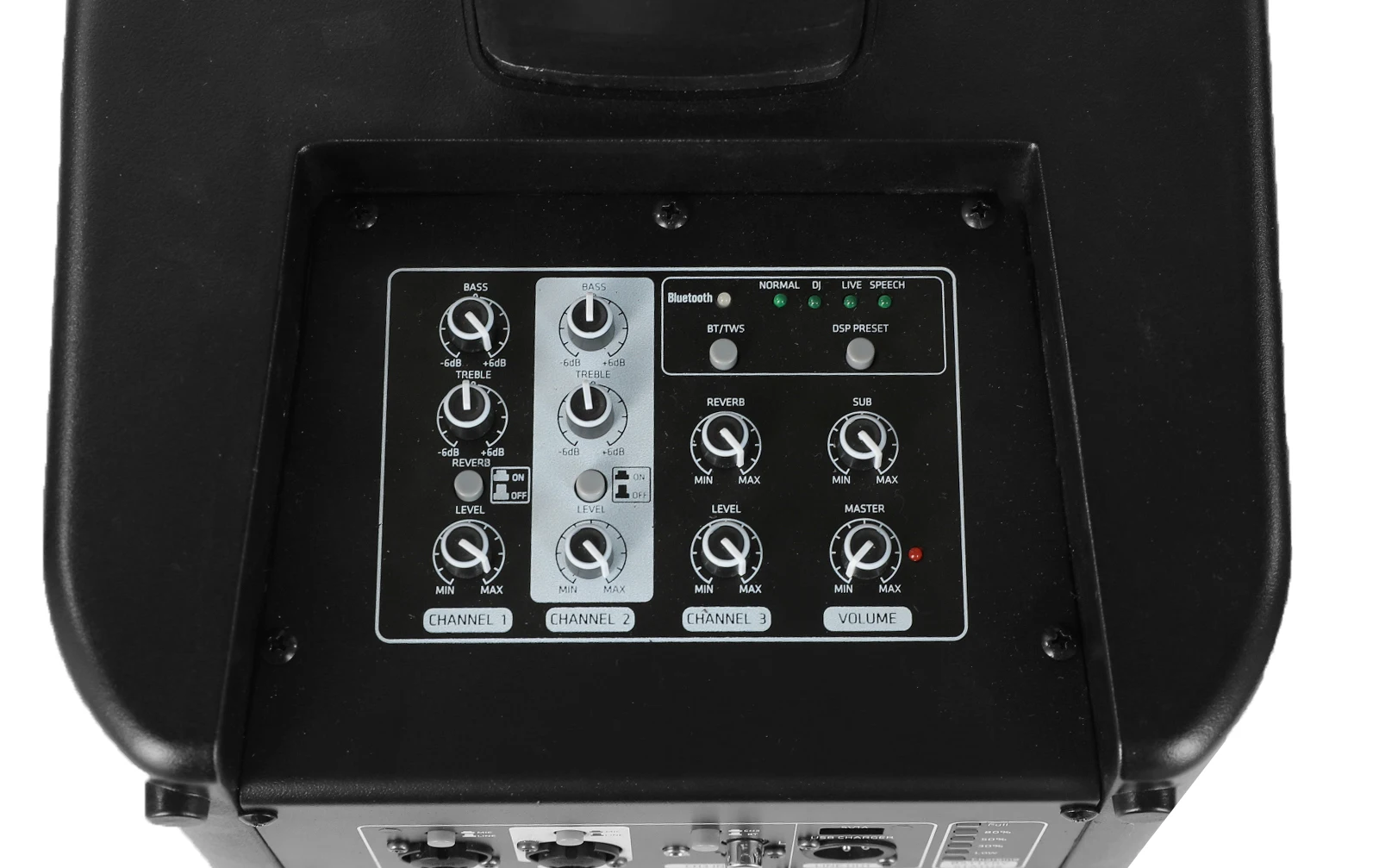 B10 800W Power Class D Rechargeable Active Column Battery Speakers Indoor Party Band With LED Plastic Audio PRO PA System