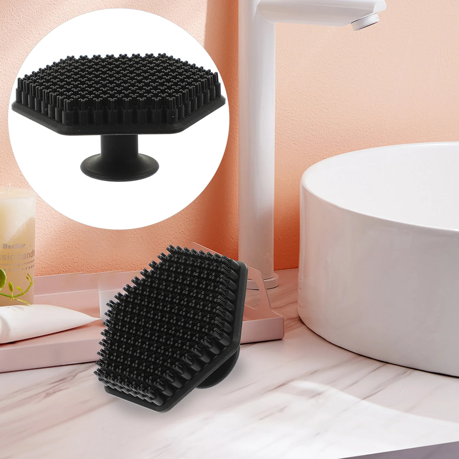 

Blackhead Face Exfoliator Face Wash Brush Face Cleansing Brush Silicone Facial Scrubber