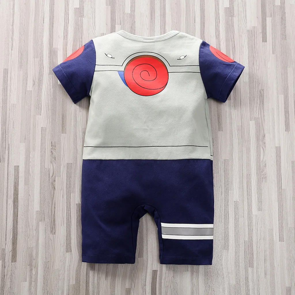 Newborn Clothing Handsome Anime Role Play Cotton Comfortable Soft Boys And Girls 0-18 Summer Short Sleeved Baby Jumpsuit 2