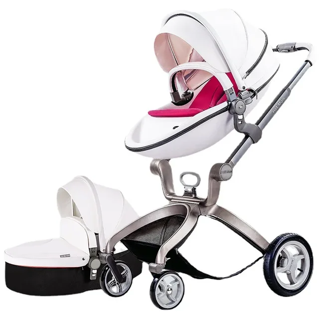 Hotmom stroller High landscape can sit and lie down Folding lightweight British two-way baby stroller Adapt to 0-4 years old 1