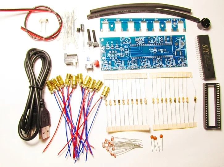 DIY KITS Laser Harp Kit String DIY Keyboard Kit Electronic Parts 7 Strings Electronic Technology Piano Music Box