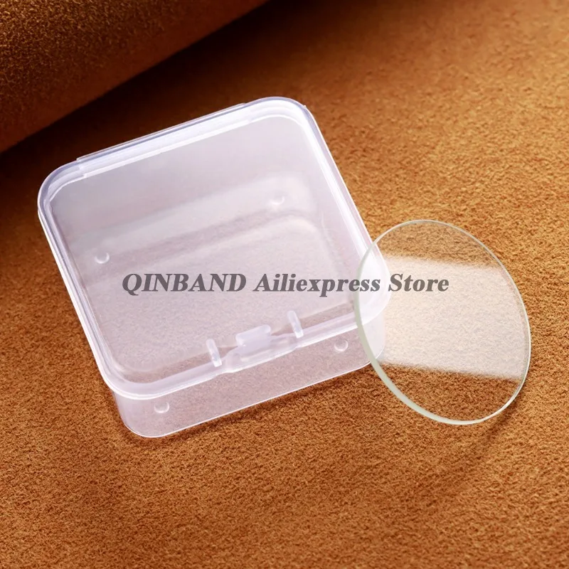 시계 유리 액세서리 1.5mm 선택 크기 27  38mm 플랫 미네랄 라운드 시계 유리 시계 수리 크리스탈 평면 코팅 유리 렌즈