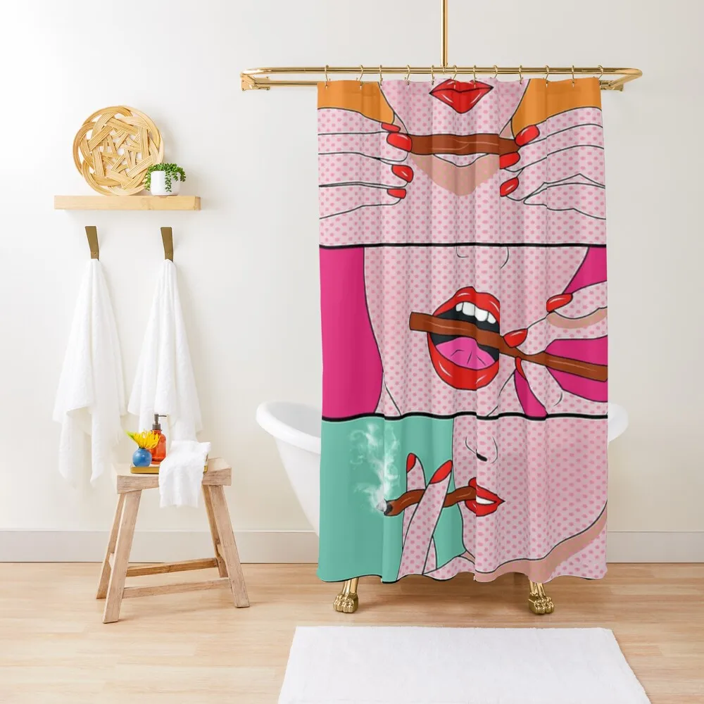 

Weed blunt roll comic poster Shower Curtain Modern Showers For Bathroom For Shower Curtain