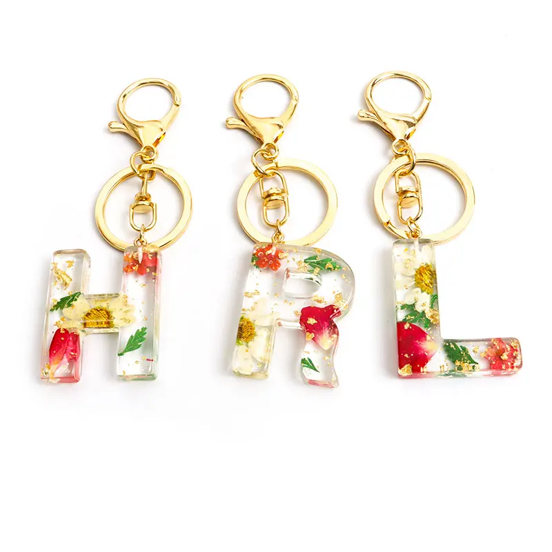 Single Letter/Initial Resin Keychain – KayZee Designs