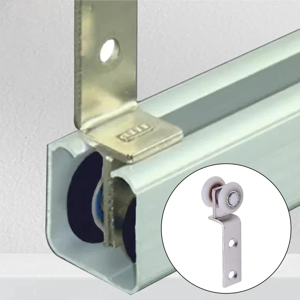 2/4pcs Sliding Door Pulley Silent Hanging Track Pulley Block For Smooth Sliding Door Cabinets/windows/cabinets Hardware Kit