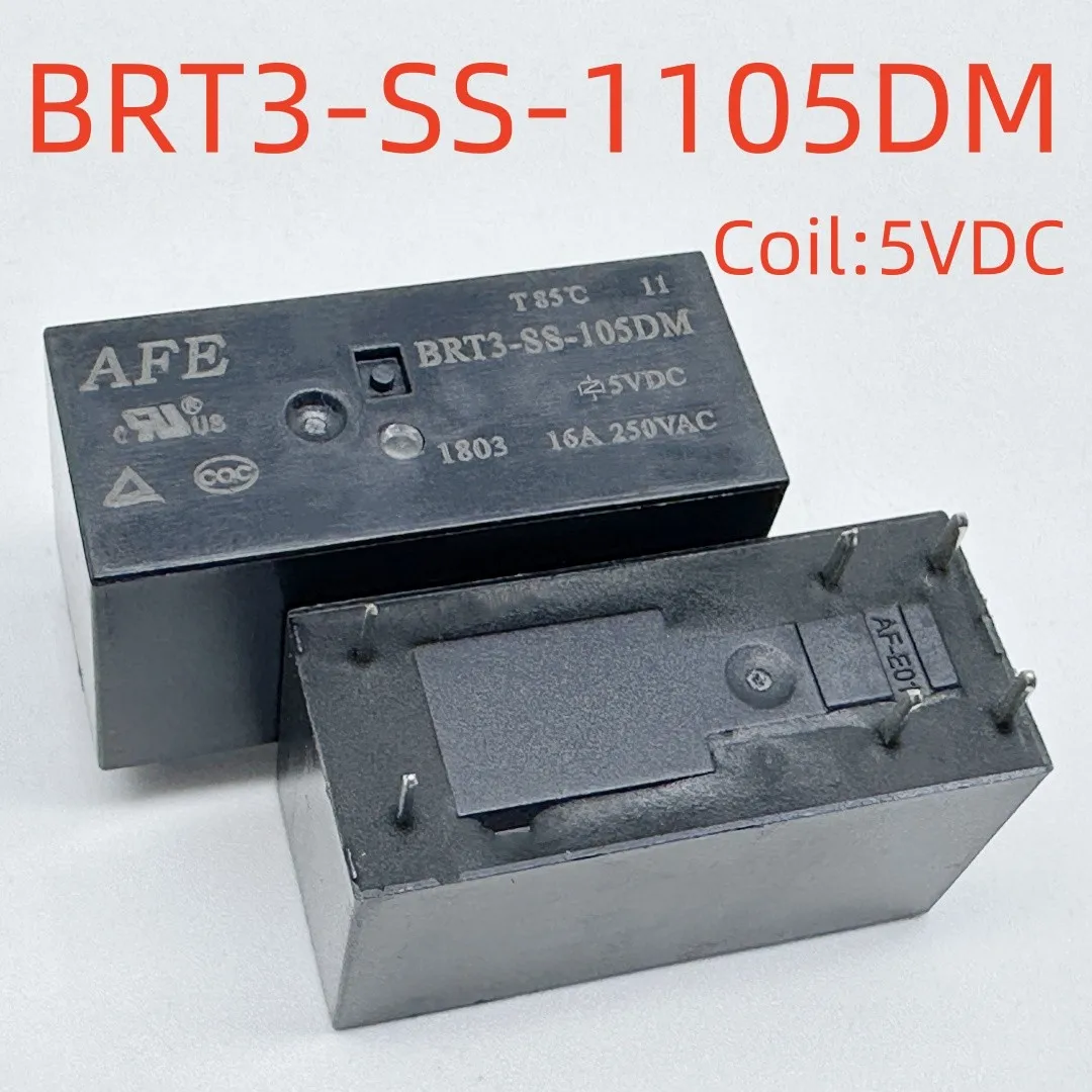 BRT3-SS-105DM ; BRT3-SS-112DM ; BRT3-SS-124DM (115FA6-5V/12V/24V-16A) Relay 6pins