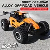 New RC Car 1:16 2WD with LED Light 2.4G 20KM/H High Speed Off-Road Climbing Remote Control Car Toy Birthday Gift Boys Girls Kids 6