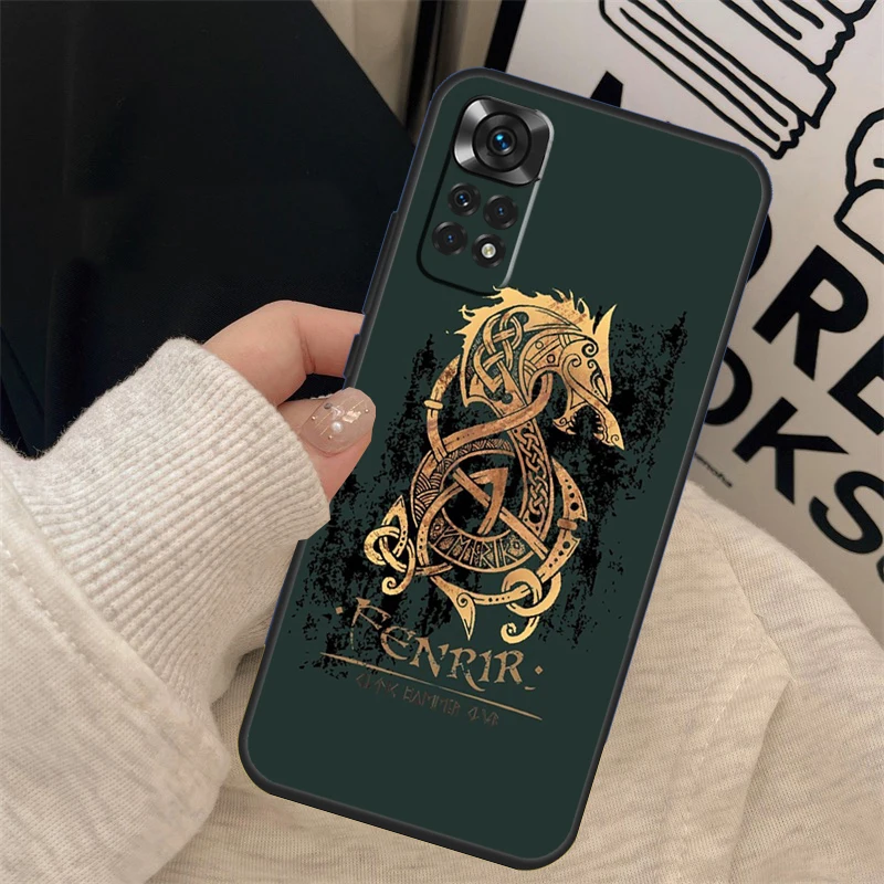 Fenrir Wolf Nordic Runes Case For Xiaomi Redmi 12 12C 9A 9C 10A 10C Redmi Note 12 11 10 8 9 Pro Note 12S 11S 9S 10S images - 6