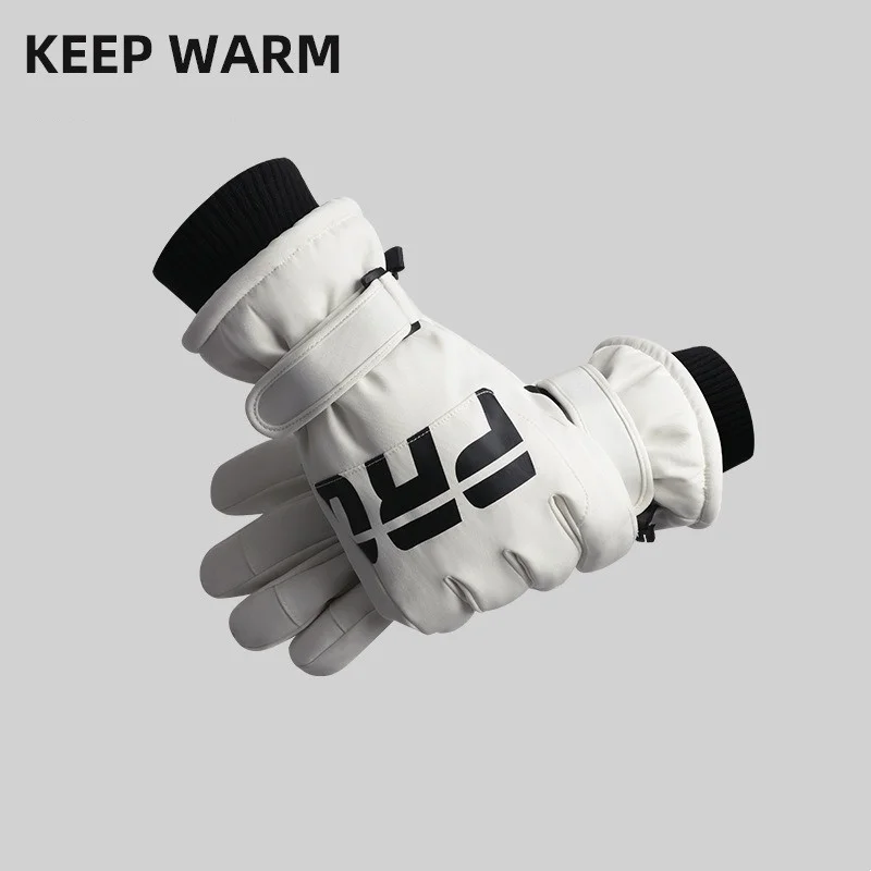 Men's AND WOMEN'S Professional Winter Warm Skiing Gloves, Warm Snow Gloves, Waterproof Motorcycle Smile 506 Touch Screen