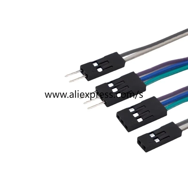 2.54mm 6pin Female Jumper Wire Dupont Cable  Dupont Cable 4pins Male  Female - Connectors - Aliexpress