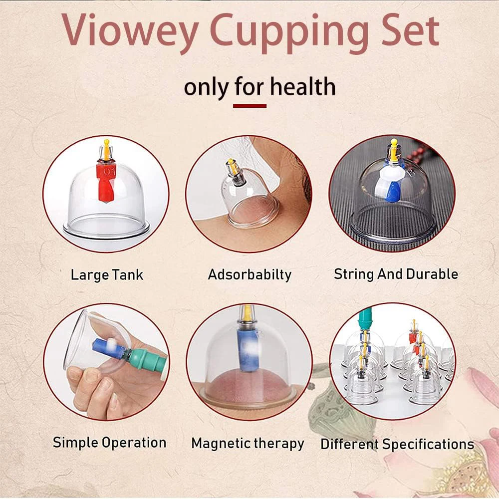32 Can Household Thickened Vacuum Cupping Machine Non Glass Cupping Machine Health Massage Tool vacuum cupping sets