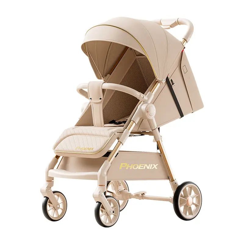 BONINGYU | Easy Fold Stroller with Height View and Shock Absorption Baby