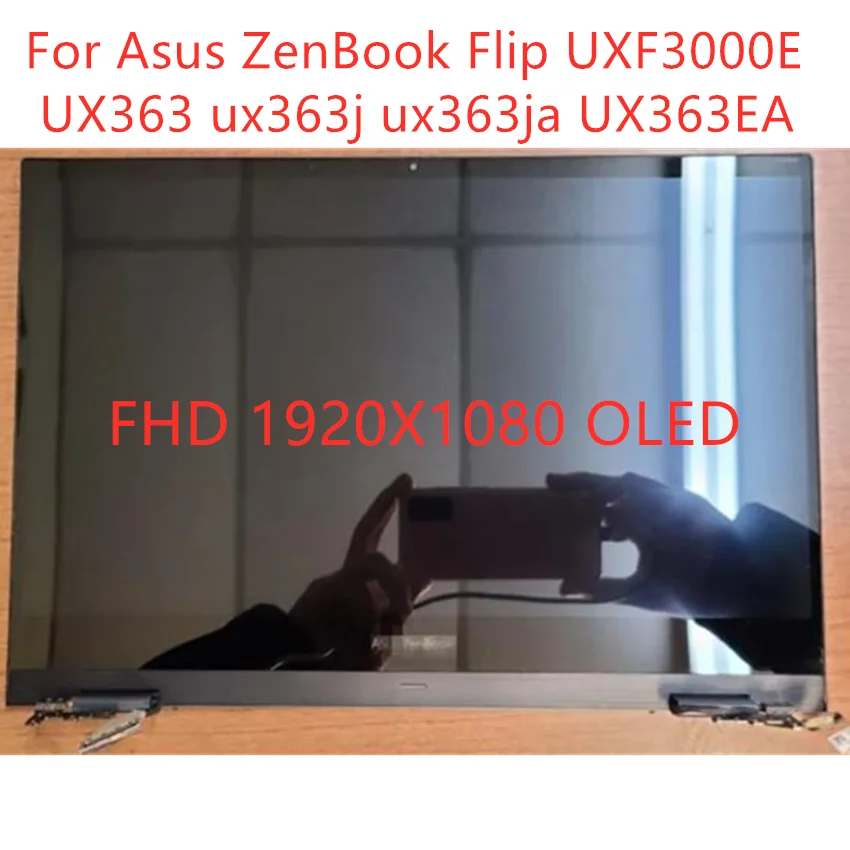 For Asus ZenBook Flip UX363 UX363j UX363ja UX363E UX363EA LCD Display Panel Touch Screen Assembly Laptop Top Half OLED Complete