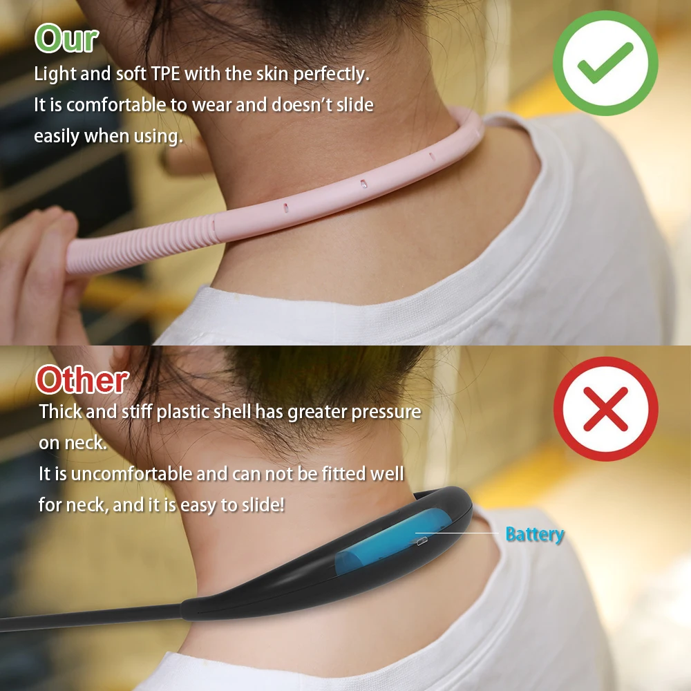 LED Rechargeable Neck Light 3 Modes Hug Reading Lamp Portable Book Lamp Novelty Flashlight Book Night Light Neck Led Light Night Light Mini Night Light Book Light Mini Led Light