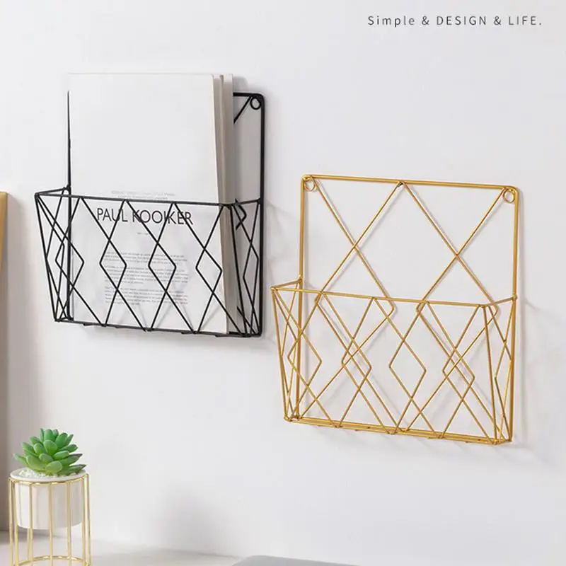 Organizzatore Di File Da Parete Sorter Supporto Per Libri Da Parete In Metallo Scrivania Portaoggetti Salvaspazio Per Ufficio Casa Camera Da Letto