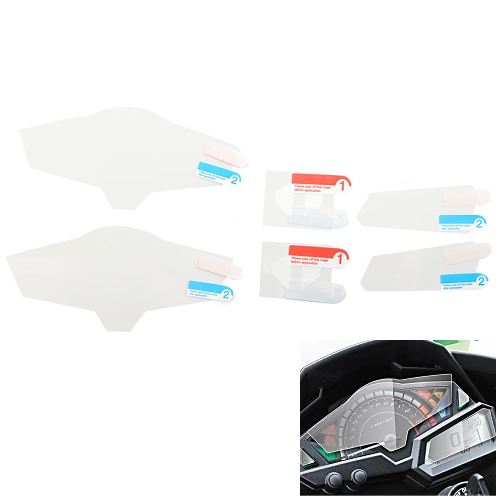 

2Sets Motorcycle Cluster Scratch Protection Film Screen Protector For Kawasaki Ninja 300 250R Z300