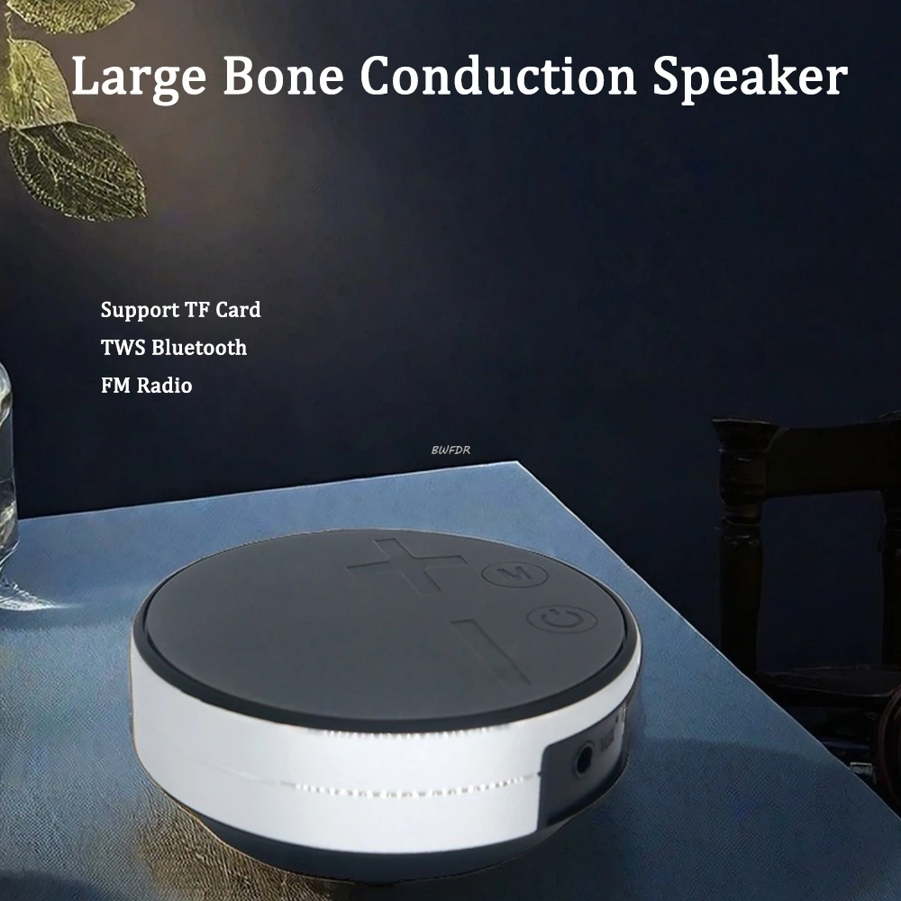 Large Bone Conduction Speaker Support TF Card Play Music Bluetooth TWS Speakers Wireless Stereo Dual Sound Box,bluetooth speaker,portable speaker,bone conduction speaker