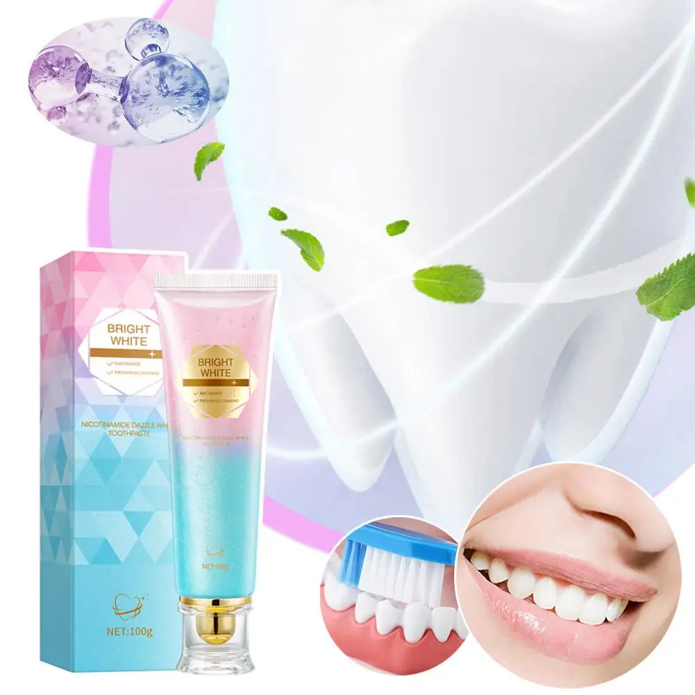 Dazzling White Toothpaste Fresh Breath Niacinamide Bad Breath Remove Whitening Remove Toothpaste Stains To Tooth Teet B3W2