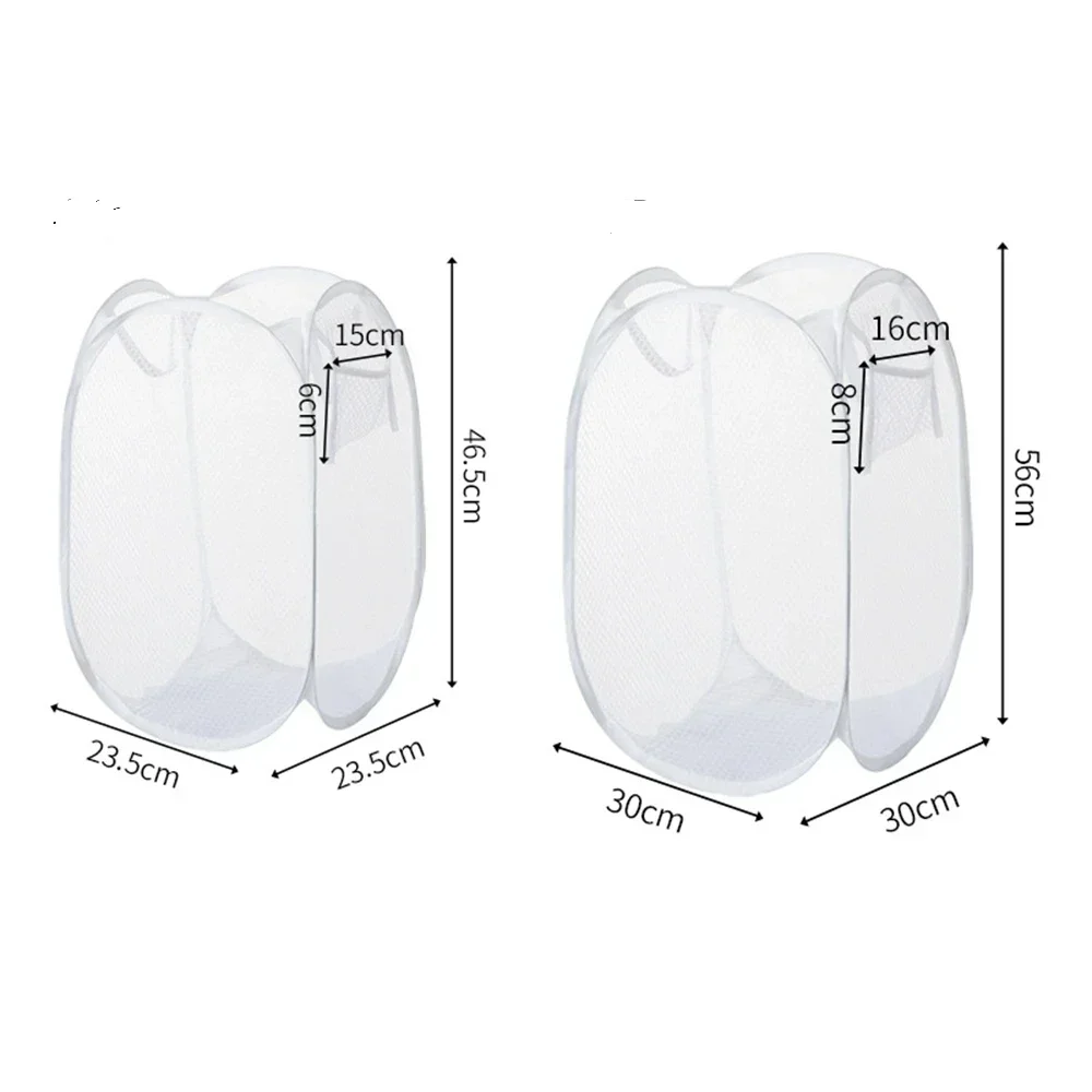 Laundry Basket Dirty Clothes Basket Skeleton Ventilated Foldable Easy Storage Portable Large Capacity