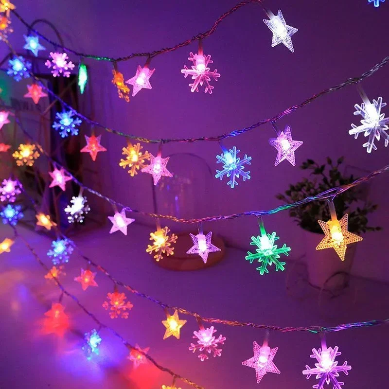 Battery Powered Fairy Lights String Garland for Christmas Holiday