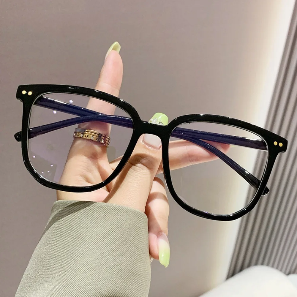 Anti Blue Light Glasses Korea Modern Retro Oval Square Rectangle Frame For Women Men