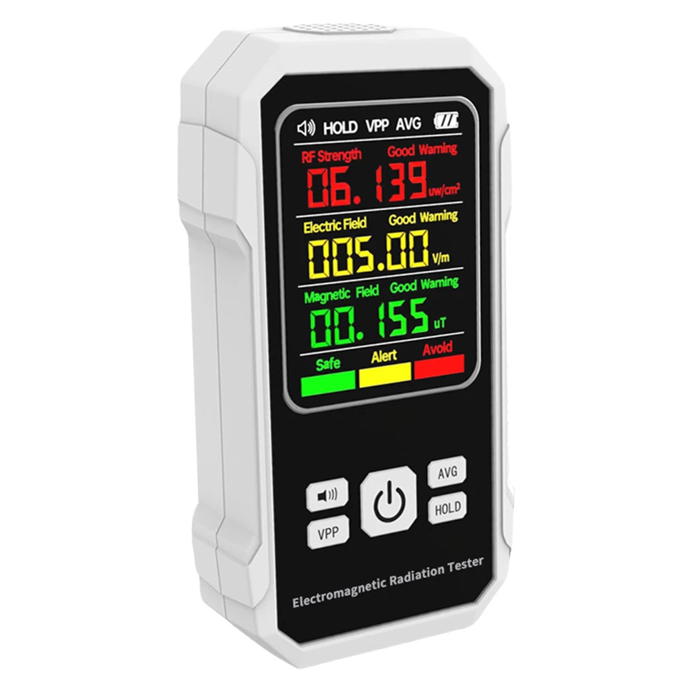 디지털 EMF 미터 다기능 전자기 탐지기 실내외용 백라이트 자기장 강도 측정기